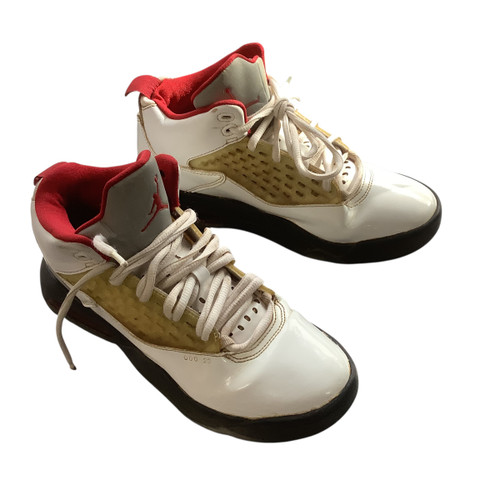 Vist Large View of Product Image Which is Used Jordan Basketball Shoes M White Youth 06.5