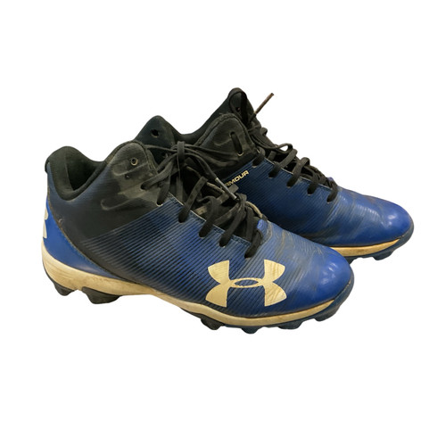 Vist Large View of Product Image Which is  Under Armour BASEBALL CLEATS BB/SB Cleats Royal Blue And Black Junior 03