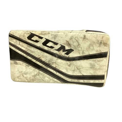 Vist Large View of Product Image Which is Used CCM PREMIER R1.5 Junior Goalie Blocker White