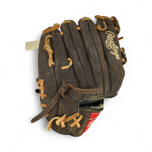 Vist Large View of Product Image Which is Used Rawlings PPE1125I BB/SB Glove RH Throw Brown 11 1/4"