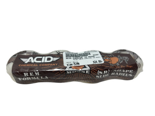 Vist Large View of Product Image Which is New ACID CHEMICAL CO MOOSE Skateboard Wheels White 52MM