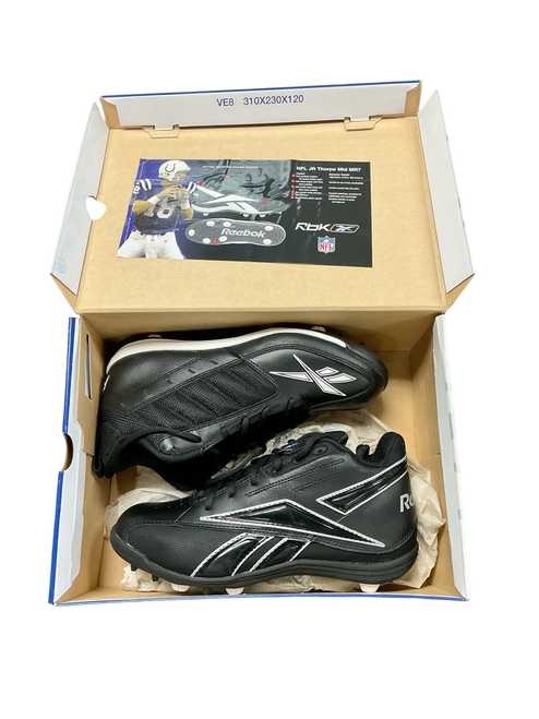 Vist Large View of Product Image Which is New Reebok Adult FB Cleats Black Senior 6