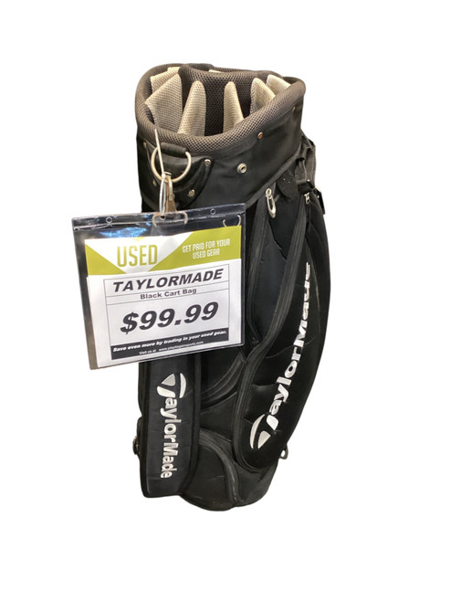 Vist Large View of Product Image Which is Used Taylormade BLACK CART BAG Mens Cart Bag Black