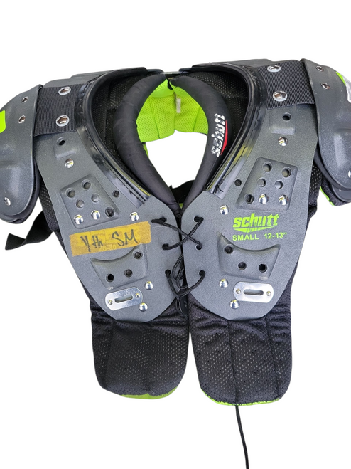 Vist Large View of Product Image Which is Used Schutt DS FLEX FB Shoulder Pads Black SM