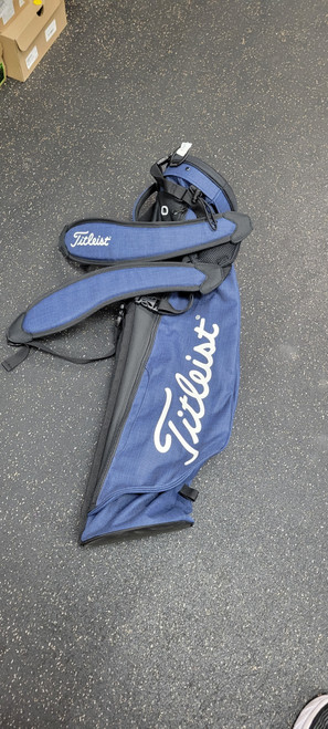 Vist Large View of Product Image Which is NEW TITLEIST CARRY BAG Mens Stand Bag Navy Blue
