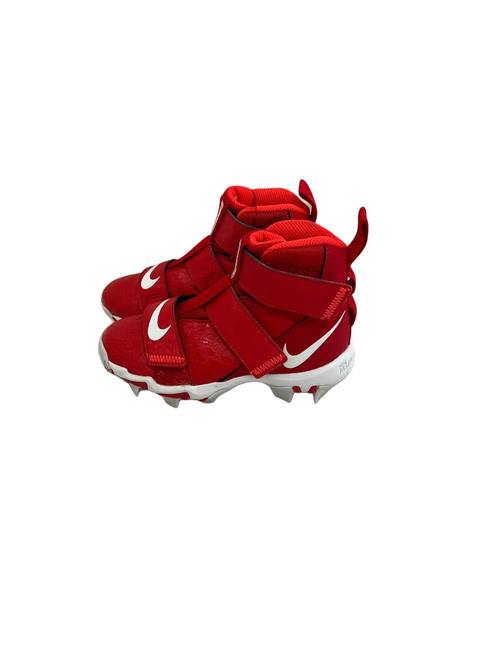 Vist Large View of Product Image Which is Used Nike Force Savage Shark Youth 10 FB Cleats Red