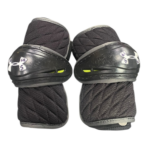 Vist Large View of Product Image Which is Used Under Armour ELBOW PADS Lacrosse Arm Pads/Guards Black SM
