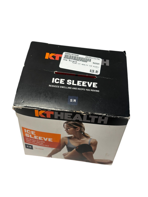 Vist Large View of Product Image Which is New KT HEALTH ICE SLEEVE Gel Sleeve for Knee or Elbow S/M