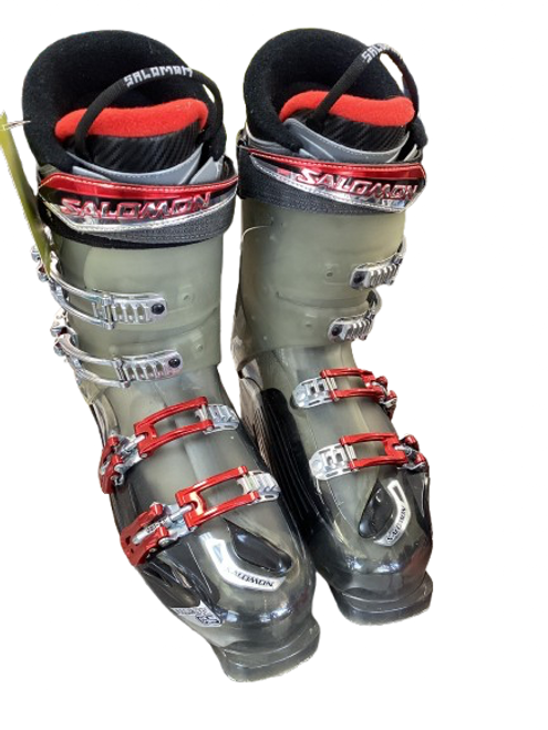 Used Salomon CUSTOM SHELL Mens DH Ski Boot Grey 295 MP - M11.5 11853-S000125515 Vist Large View of Product Image Which is Used Salomon CUSTOM SHELL Mens DH Ski Boot Grey 295 MP - M11.5