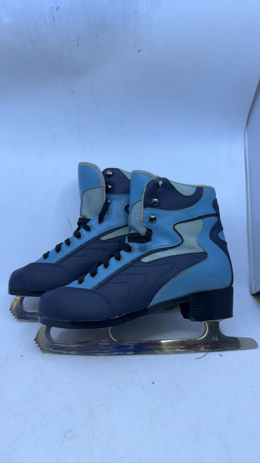 Vist Large View of Product Image Which is Used FIGURE SKATE Mens Figure Skate Navy Blue Senior 10
