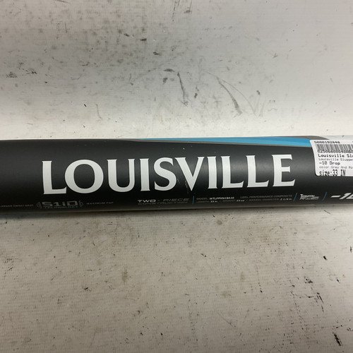 Vist Large View of Product Image Which is Used Louisville Slugger Xeno WTLFPXN19A10 Fastpitch Bat Grey And Royal Blue 33"