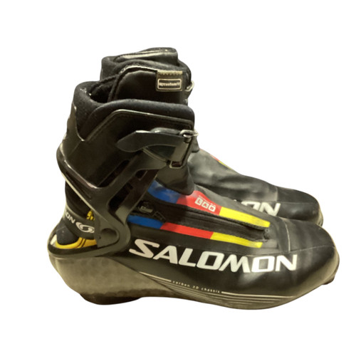 Vist Large View of Product Image Which is Used Salomon Mens SNS XC Ski Boots Black M 07-07.5 / W 08-08.5