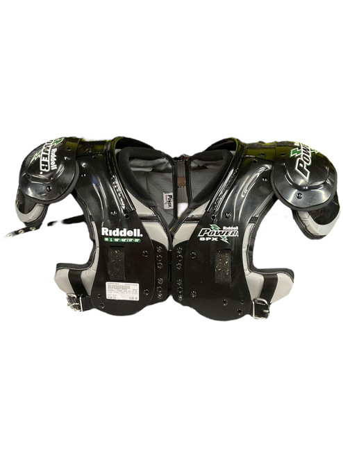 Vist Large View of Product Image Which is Used Riddell RIDDELL POWER SPX SK LG SHOULDER PADS FB Shoulder Pads Black LG