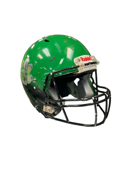Vist Large View of Product Image Which is Used Riddell VICTOR LG HELMET FB Helmet Green LG