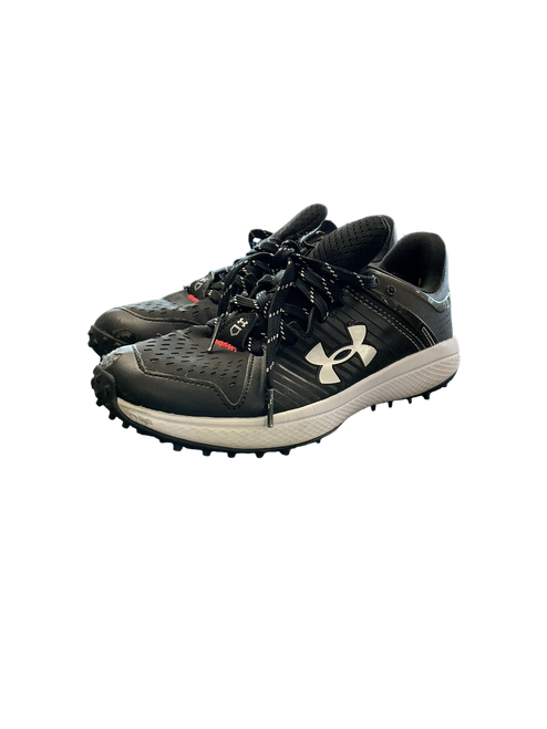 Vist Large View of Product Image Which is Used Under Armour BASEBALL TURF BB/SB Cleats Black Junior 05.5