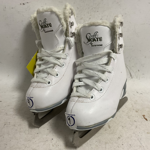 Vist Large View of Product Image Which is Used Jackson SOFT SKATE Girls Softboot Skate White Youth 09.0