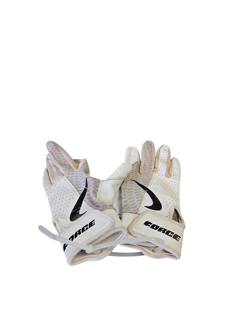 Vist Large View of Product Image Which is Used Nike BB/SB Batting Gloves White MD