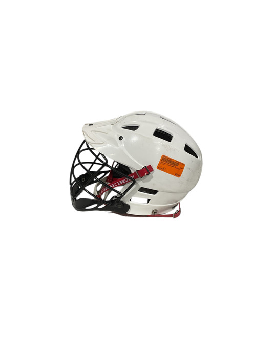 Used Cascade Lacrosse Helmet White MD 11847-S000030334 Vist Large View of Product Image Which is Used Cascade Lacrosse Helmet White MD