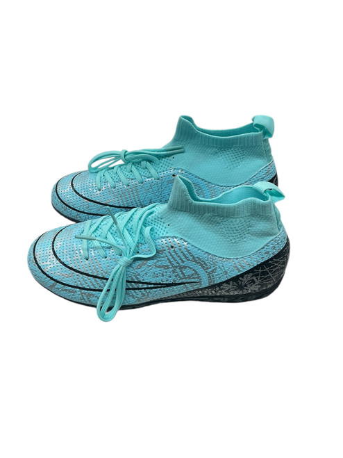 Vist Large View of Product Image Which is Used Soccer Indoor Shoes Carolina Blue Junior 05