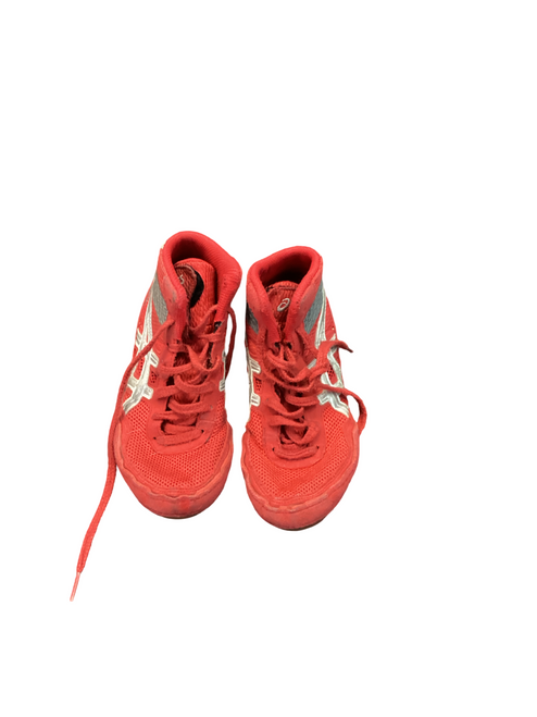 Used Asics Wrestling Shoes Red Junior 03 11649-S000149721 Vist Large View of Product Image Which is Used Asics Wrestling Shoes Red Junior 03