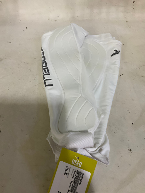 Vist Large View of Product Image Which is Used Storelli Soccer Shin Guards Adult White MD