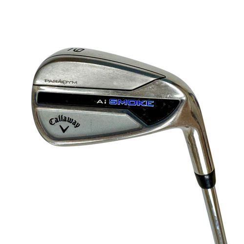 Vist Large View of Product Image Which is Used Callaway PARADYM AI SMOKE Men's RH 9 Iron Stiff Flex Steel Shaft