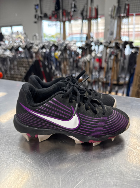 Vist Large View of Product Image Which is Used Nike SOFTBALL BB/SB Cleats Black Youth 13.0