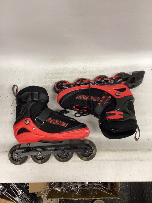 Vist Large View of Product Image Which is Used PAPAISON Junior Rec Fitness Skates Black Adjustable