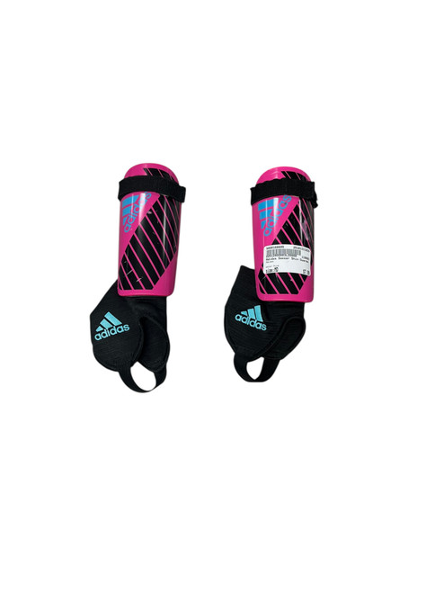 Vist Large View of Product Image Which is Used Adidas Soccer Shin Guards Youth Pink MD