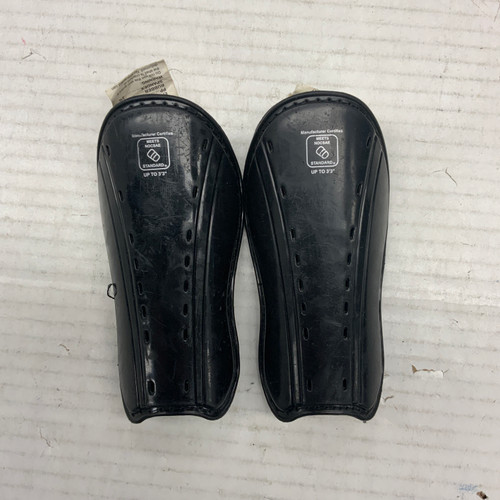 Vist Large View of Product Image Which is Used Classic Sports Soccer Shin Guards Youth Black SM