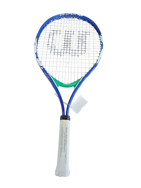 Vist Large View of Product Image Which is Used Wilson US OPEN RACQUET Junior Tennis Racquet Royal Blue 25"