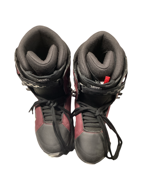 Vist Large View of Product Image Which is Used Vans HI STANDARD PRO Womens Snowboard Boots Maroon Senior 7.5