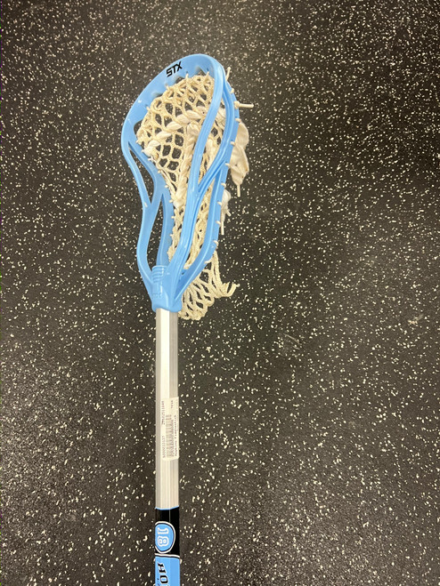 Vist Large View of Product Image Which is Used STX HOPKINS LACROSSE Jr Atk/Mid Complete Stick Carolina Blue