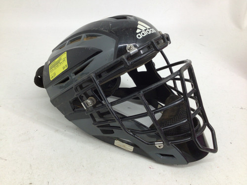 Vist Large View of Product Image Which is Used Adidas CATCHERS MASK/CAGE SM 6 1/4 - 7 Catchers Helmet w/Mask Black S/M
