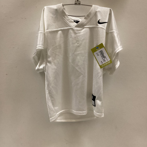 Vist Large View of Product Image Which is Used Nike MESH PRACTICE JERSEY FB Top Youth White SM