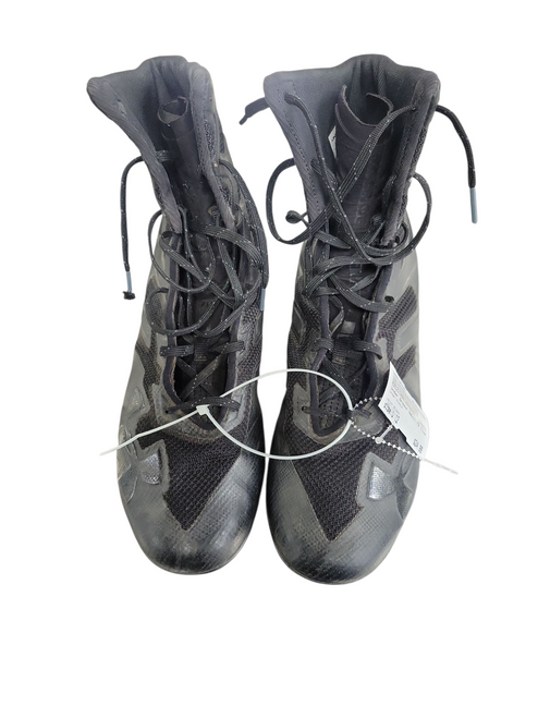 Vist Large View of Product Image Which is Used Under Armour Adult FB Cleats Black Senior 12