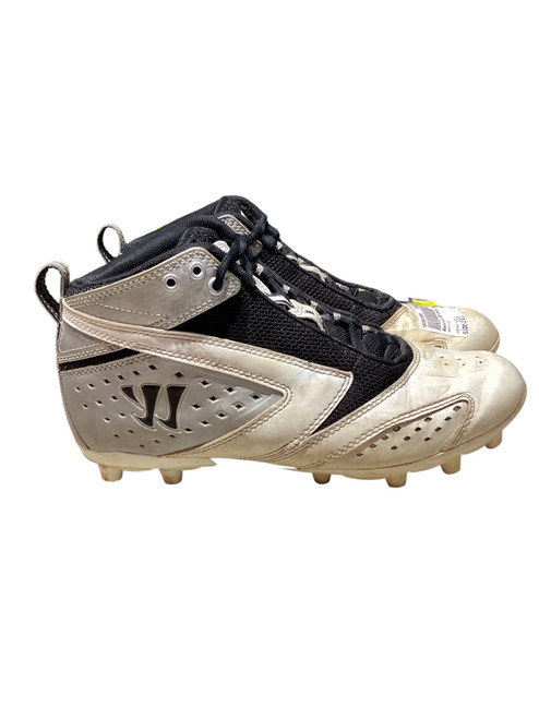Vist Large View of Product Image Which is Used Warrior LAX Cleats Mens White Senior 6.5