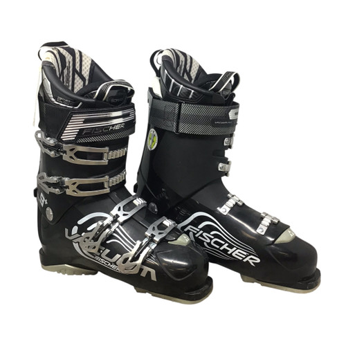 Vist Large View of Product Image Which is Used Fischer VACUUM HYBRID 9+ Mens DH Ski Boot Black 295 MP - M11.5