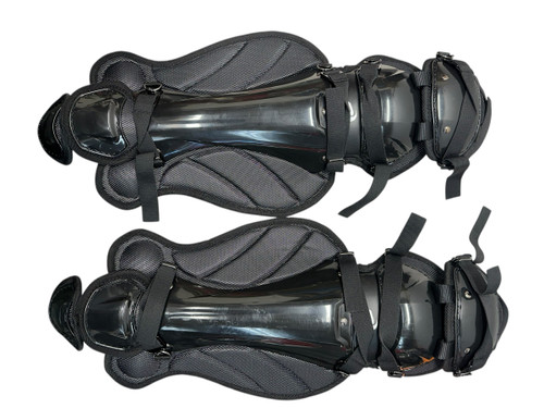 Vist Large View of Product Image Which is New Pro 9 WLG-14.5 Catchers Leg Guards Black Adult
