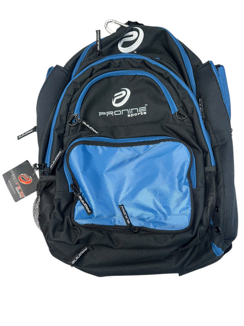 Vist Large View of Product Image Which is Used Pro 9 BP BB/SB Player Backpack Black And Sky Blue
