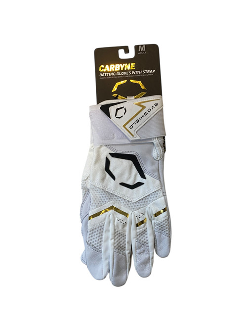 Vist Large View of Product Image Which is Used Evoshield BB/SB Batting Gloves White MD