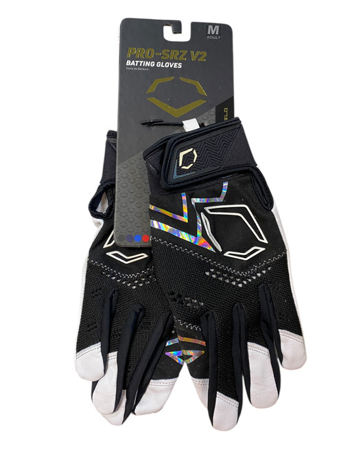 Used Evoshield BB/SB Batting Gloves Black MD 11706-S000365623 Vist Large View of Product Image Which is Used Evoshield BB/SB Batting Gloves Black MD