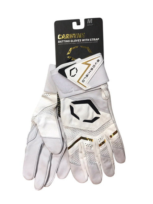 Vist Large View of Product Image Which is Evoshield BB/SB Batting Gloves White Youth Medium