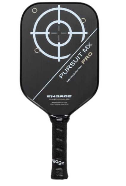 Vist Large View of Product Image Which is New Engage Pursuit Pro MX Pickleball Paddle - Gold
