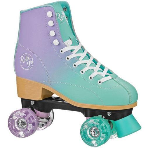 Vist Large View of Product Image Which is New Roller Grl Lilly Mint/Purple SZ 10