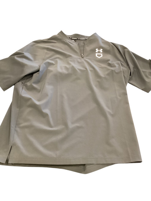 Vist Large View of Product Image Which is Used Under Armour UNDER ARMOUR BASEBALL PULLOVER S.S. Other M Grey LG