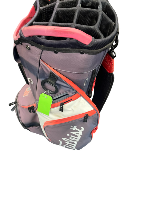 Vist Large View of Product Image Which is Used Titleist 14 WAY CART BAG Mens Cart Bag Navy Blue