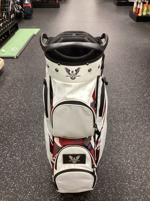 Vist Large View of Product Image Which is Used SUBTLE PATRIOT 14 SLOT Mens Cart Bag White