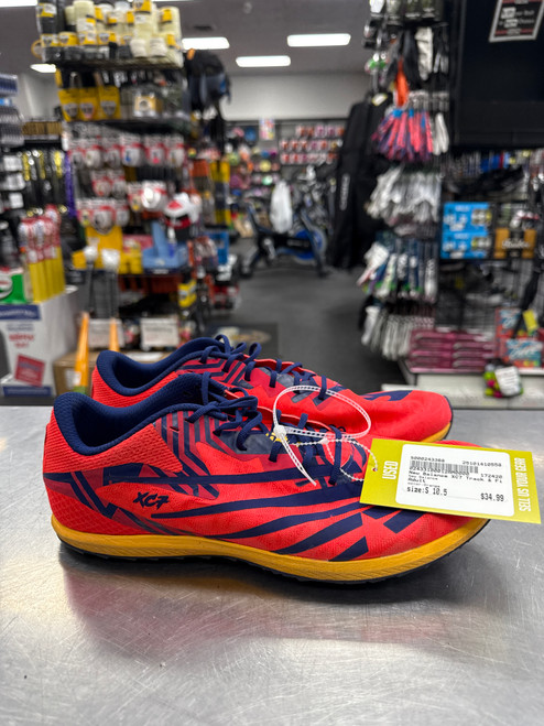 Vist Large View of Product Image Which is Used New Balance Track & Field Cleats Adult Orange Senior 10.5