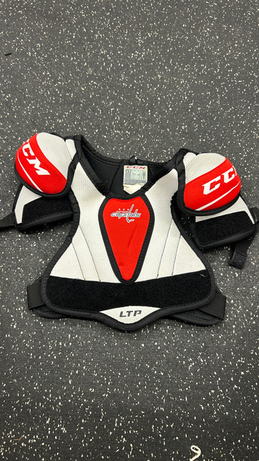 Vist Large View of Product Image Which is Used CCM LTP Youth Elbow Pads LG